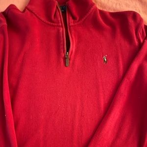 Red Ralph Lauren polo sweater